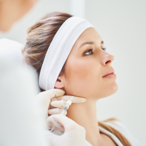 Woman having Masseter Botox