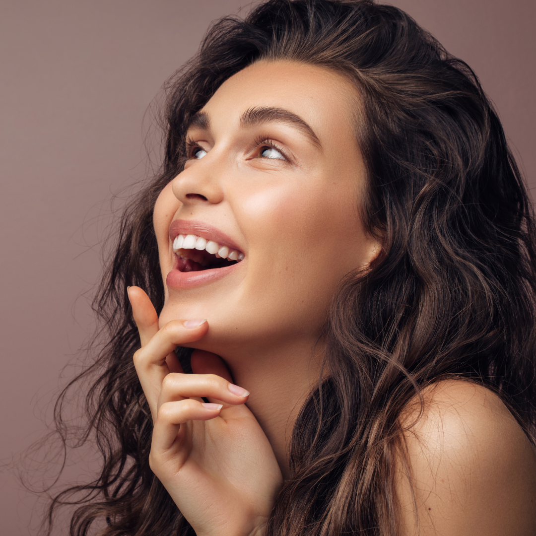 Woman thrilled with her skin and results. Intrigue Cosmetic Clinic for salmon dna facials, Gravesend, Dartford, Meopham, Kent 