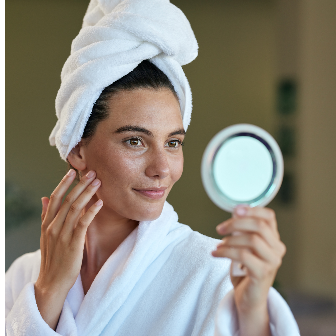 Woman with a beautiful natural glow to her skin. Salmon DNA facials at Intrigue Cosmetic Clinic, Gravesend, Kent can give you more youthful skin results