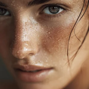 woman with beautiful skin. Skin boosters can be an effective treatment for clients at Intrigue Cosmetic Clinic, Gravesend Kent looking to boost results.